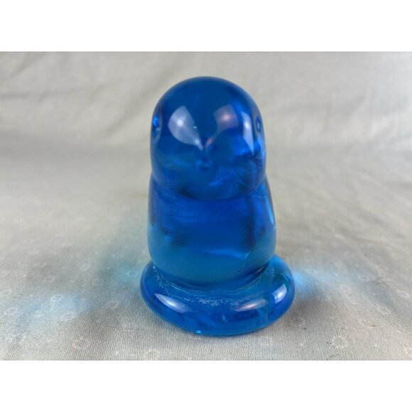 Bluebird of Happiness Signed Leo Ward 1991 ~ Blue Glass Bird Figurine EUC - Picture 2 of 9